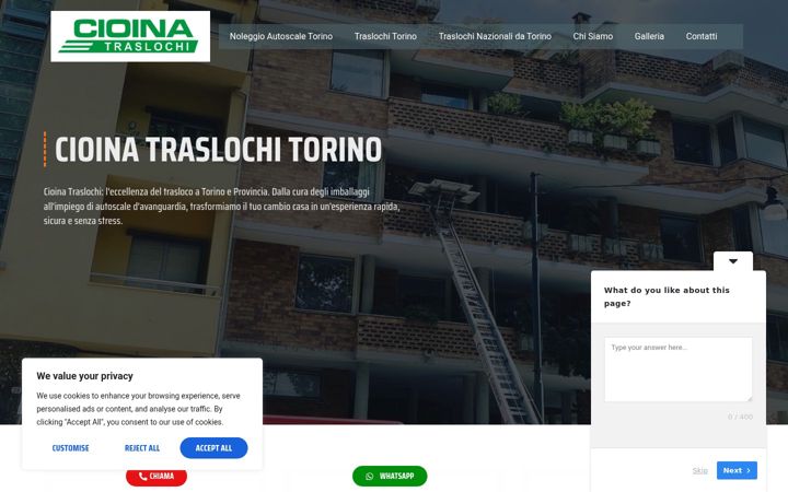 Screenshot of cioinatraslochi.it