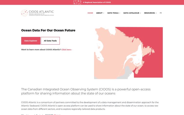 Screenshot of cioosatlantic.ca