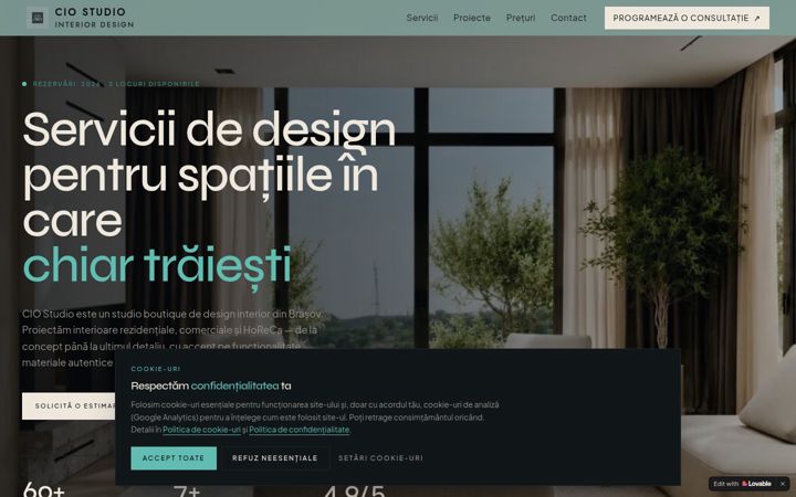 Screenshot di ciostudio.ro