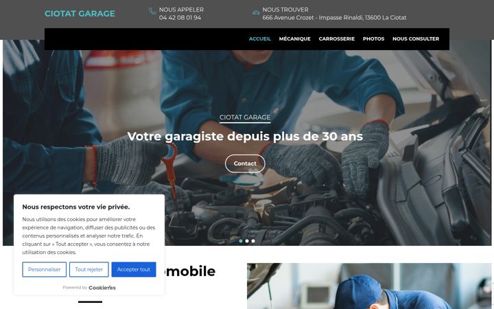Snímek obrazovky ciotat-garage.fr