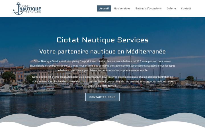 Snímek obrazovky ciotatnautiqueservices.fr