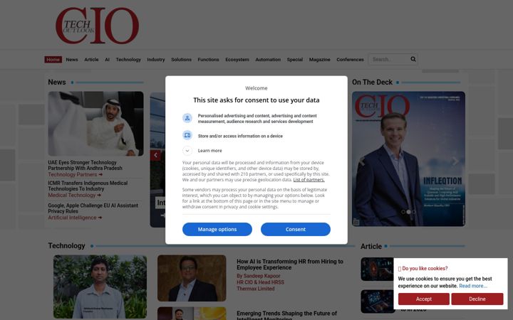 Screenshot of ciotechoutlook.com