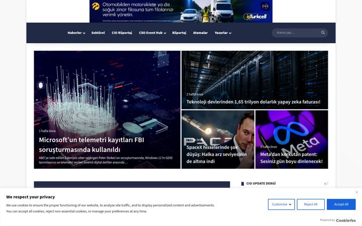 Ekrano kopija cioupdate.com.tr