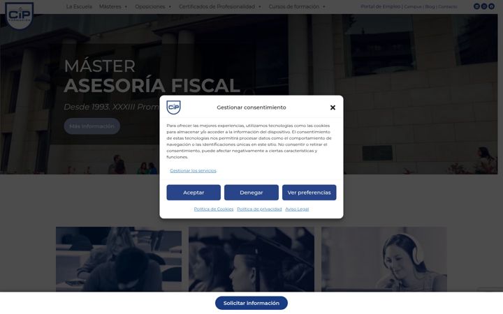 Screenshot of cip-formacion.com