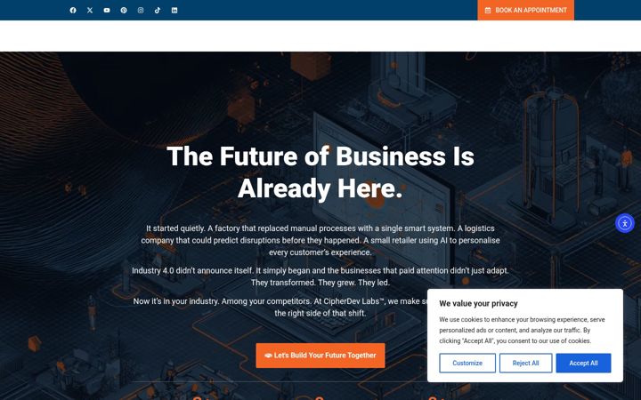 Screenshot of cipherdevlabs.com