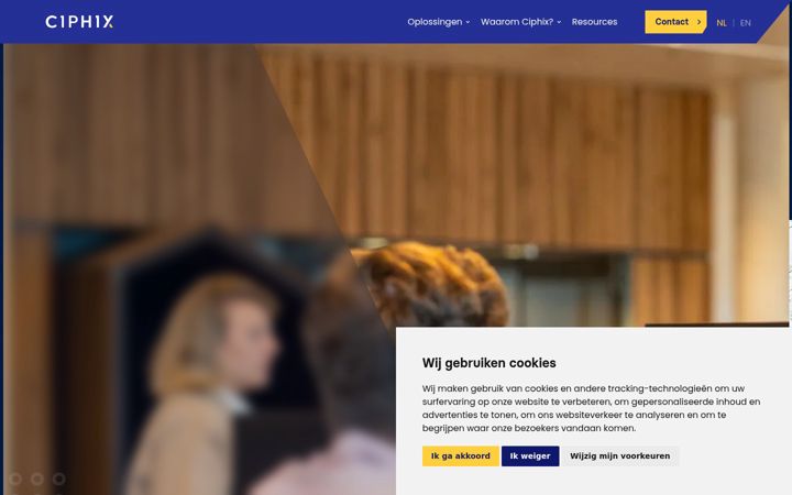 Captura de pantalla de ciphix.io