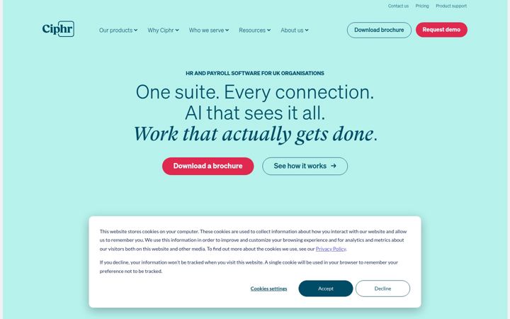 Screenshot of ciphr.com