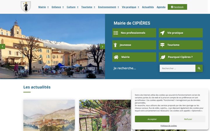 Snímek obrazovky cipieres.fr