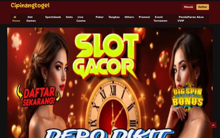 Screenshot of cipinangtogel.com