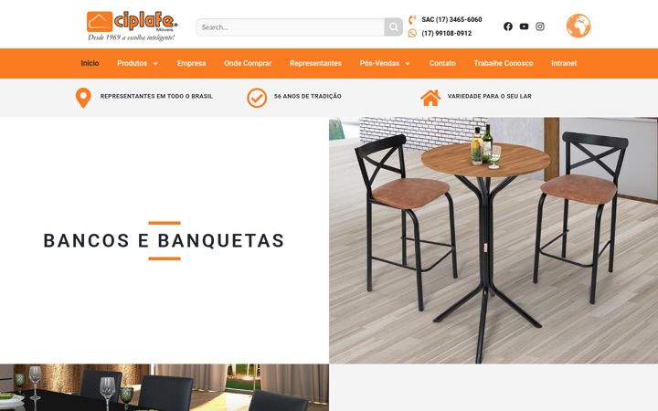 Skærmbillede af ciplafe.com.br