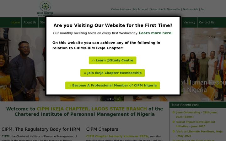 Screenshot of cipmikejachapter.org