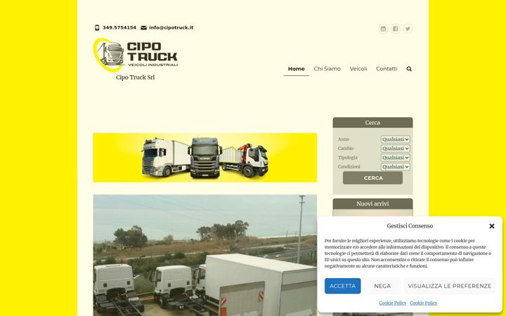Snímek obrazovky cipotruck.it