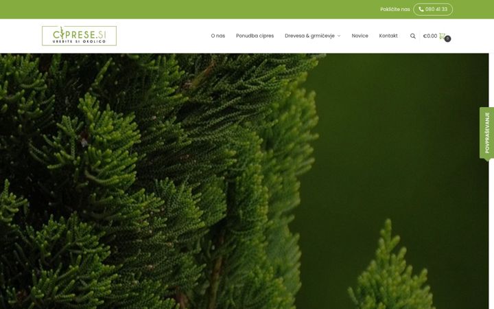 Screenshot von ciprese.si
