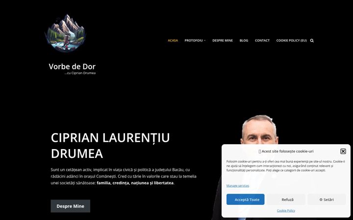 Screenshot di cipriandrumea.ro