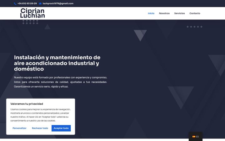 Screenshot ta' ciprianluchian.es