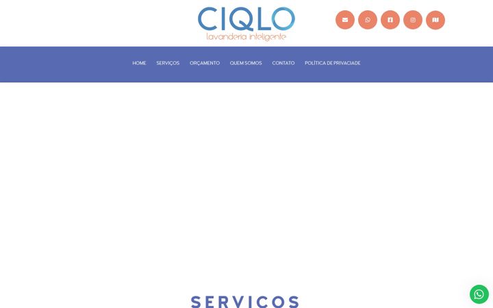 Screenshot του ciqlolavanderia.com.br