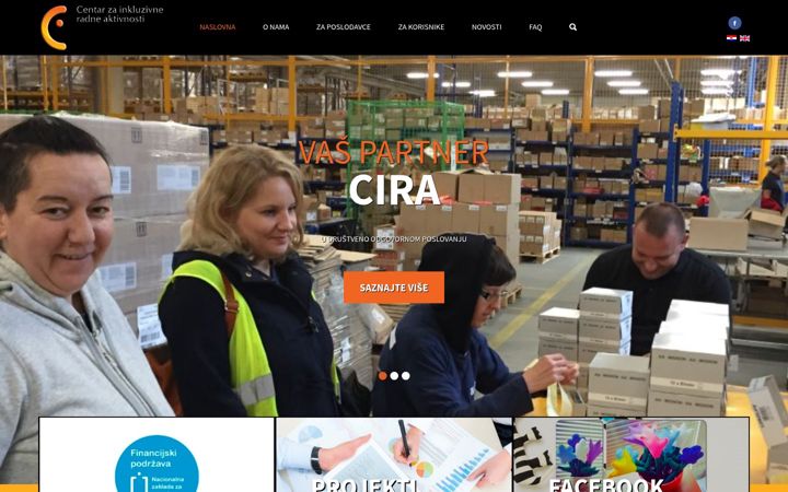 Screenshot van cira.hr