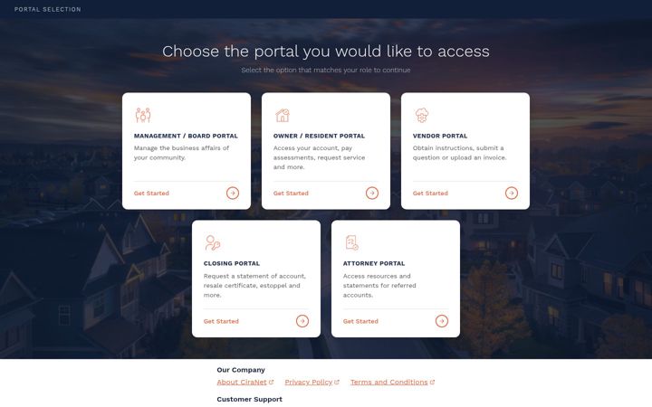 Screenshot of ciranet.com