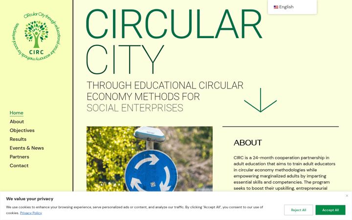 Screenshot ta' circ-city-project.eu