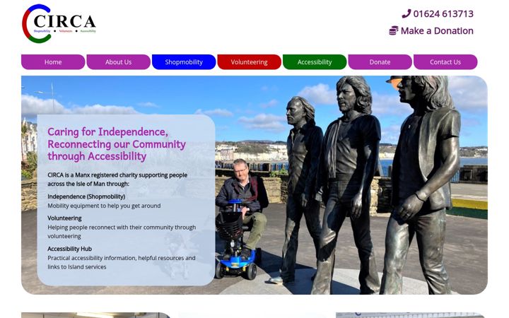 Screenshot of circa.org.im