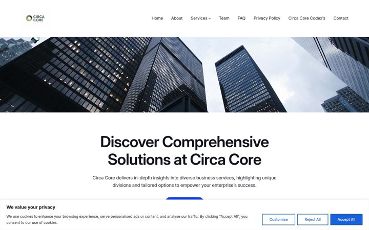 Screenshot of circacoreltd.com