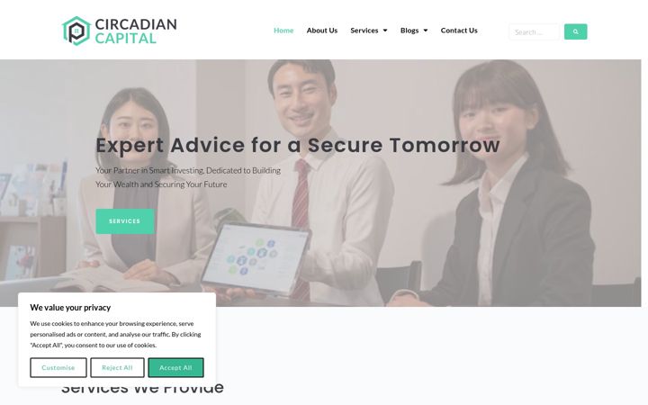 Ekrānuzņēmums no circadian-capital.co.uk
