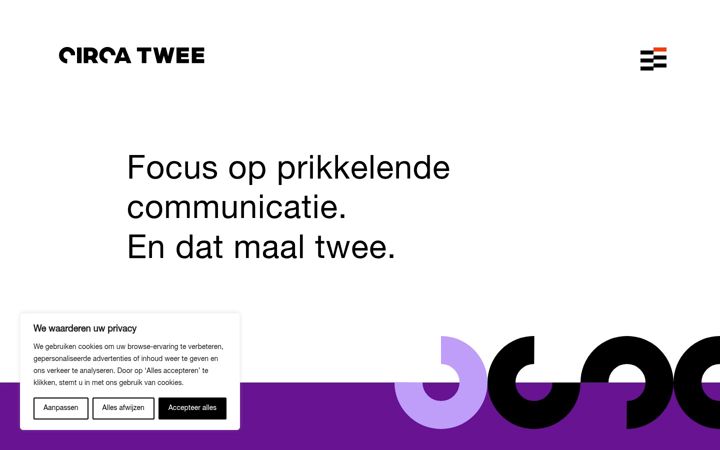 Ekraanipilt saidist circatwee.nl