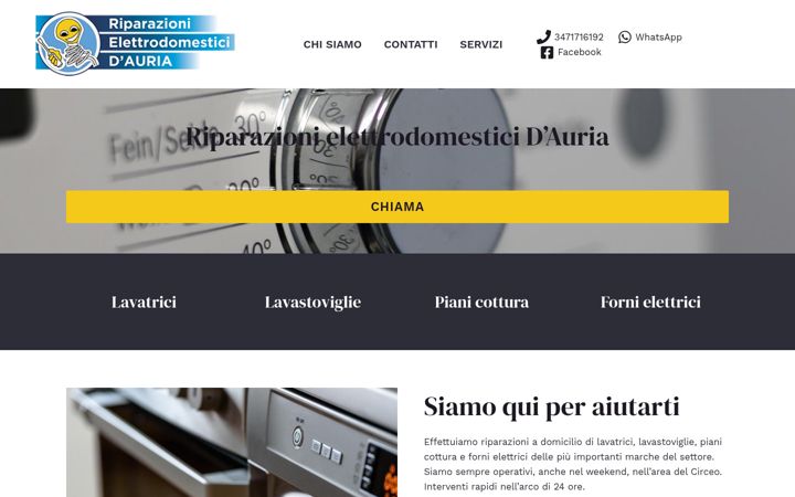 Skjermbilde av circeoriparazioni.it