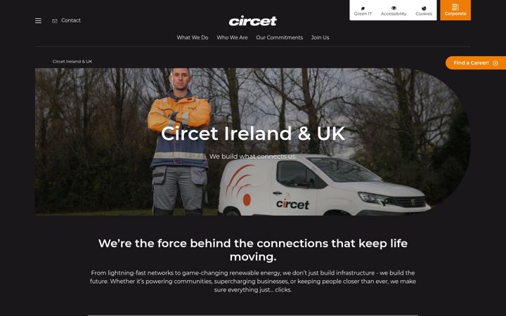 Capture d'écran de circet.ie