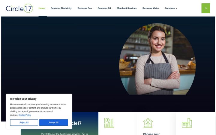 Screenshot of circle17.co.uk