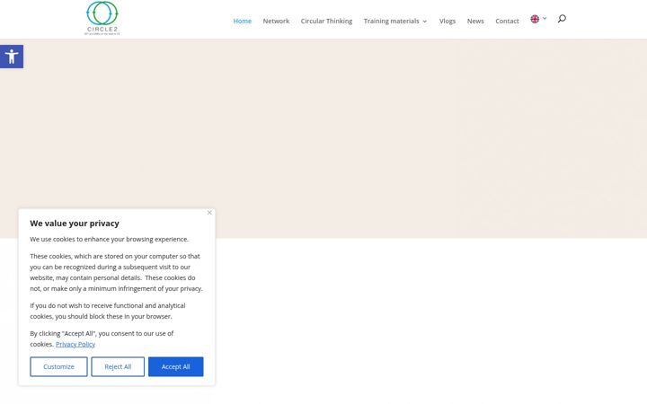 Screenshot ta' circle2learning.eu