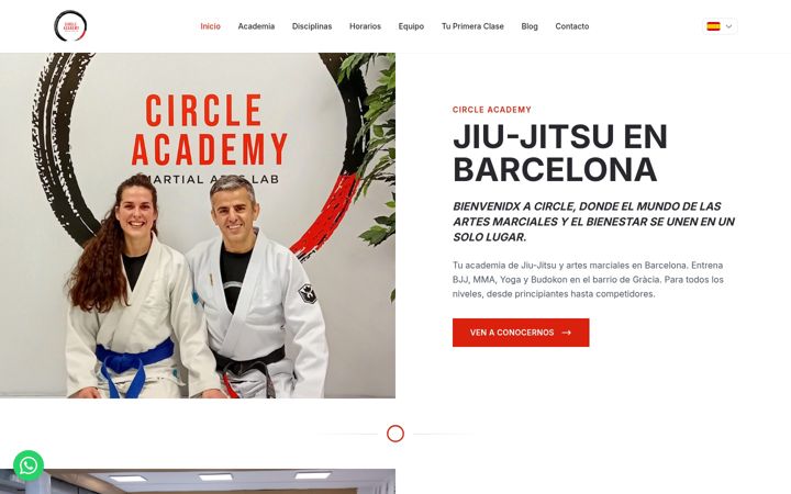 Screenshot ta' circleacademy.es