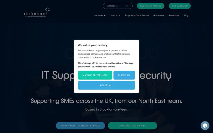Ekrānuzņēmums no circlecloud.co.uk