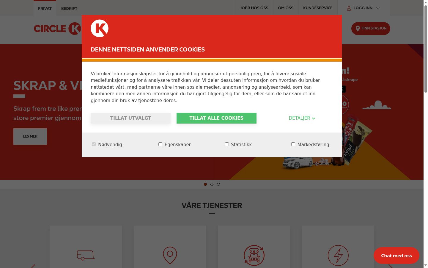 Sutikimo reklamjuostės, rodytos prieš bet kokią sąveiką, ekrano kopija