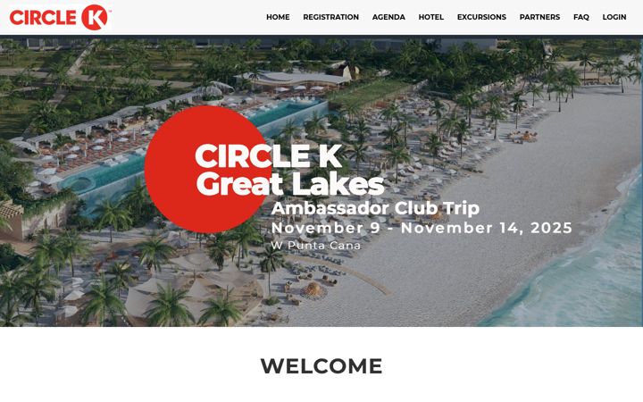 Screenshot of circlekgreatlakesac.com