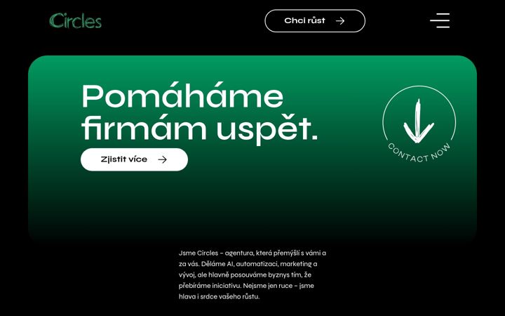 Captura de ecrã de circles.cz