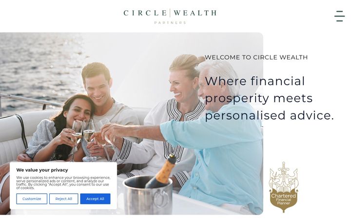 Screenshot of circlewealth.co.uk