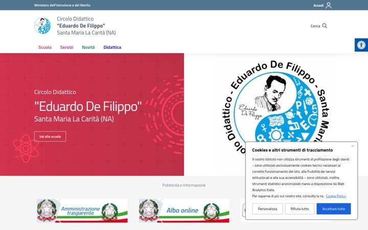Screenshot ta' circolodidatticoeduardodefilippo.edu.it