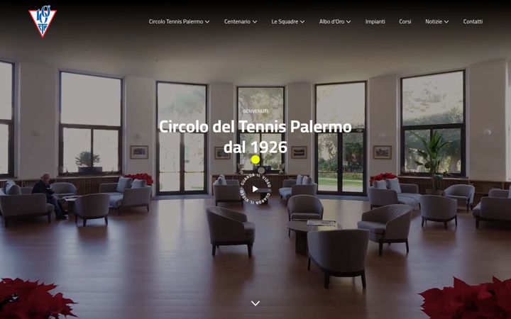 Screenshot of circolotennis.palermo.it