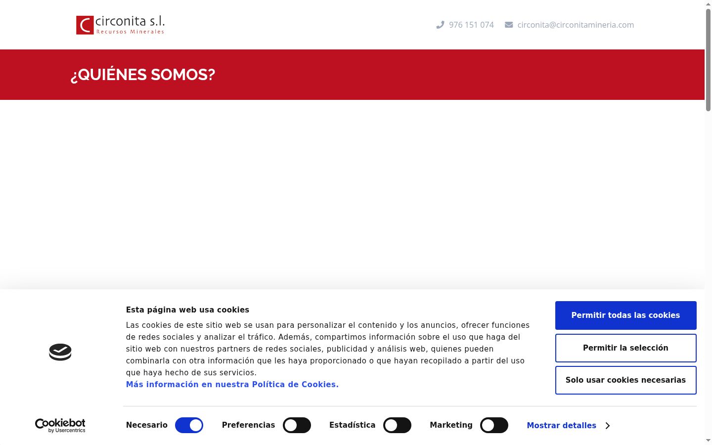 Capture d'écran de la bannière de consentement affichée avant toute interaction