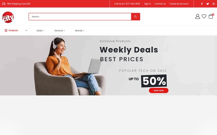 Screenshot of circuitcity.com