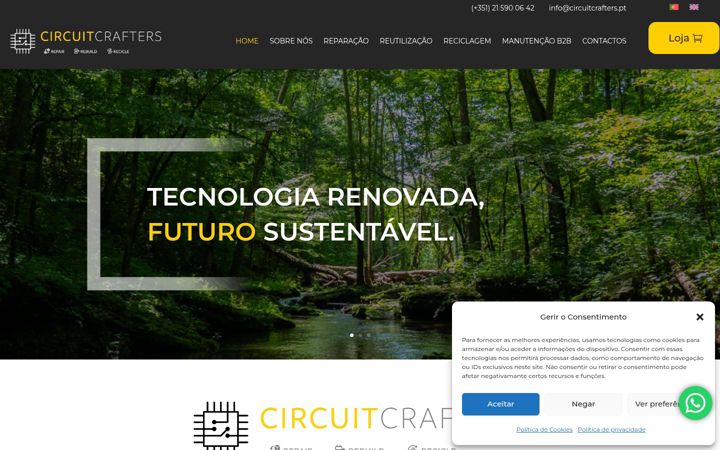Screenshot of circuitcrafters.pt