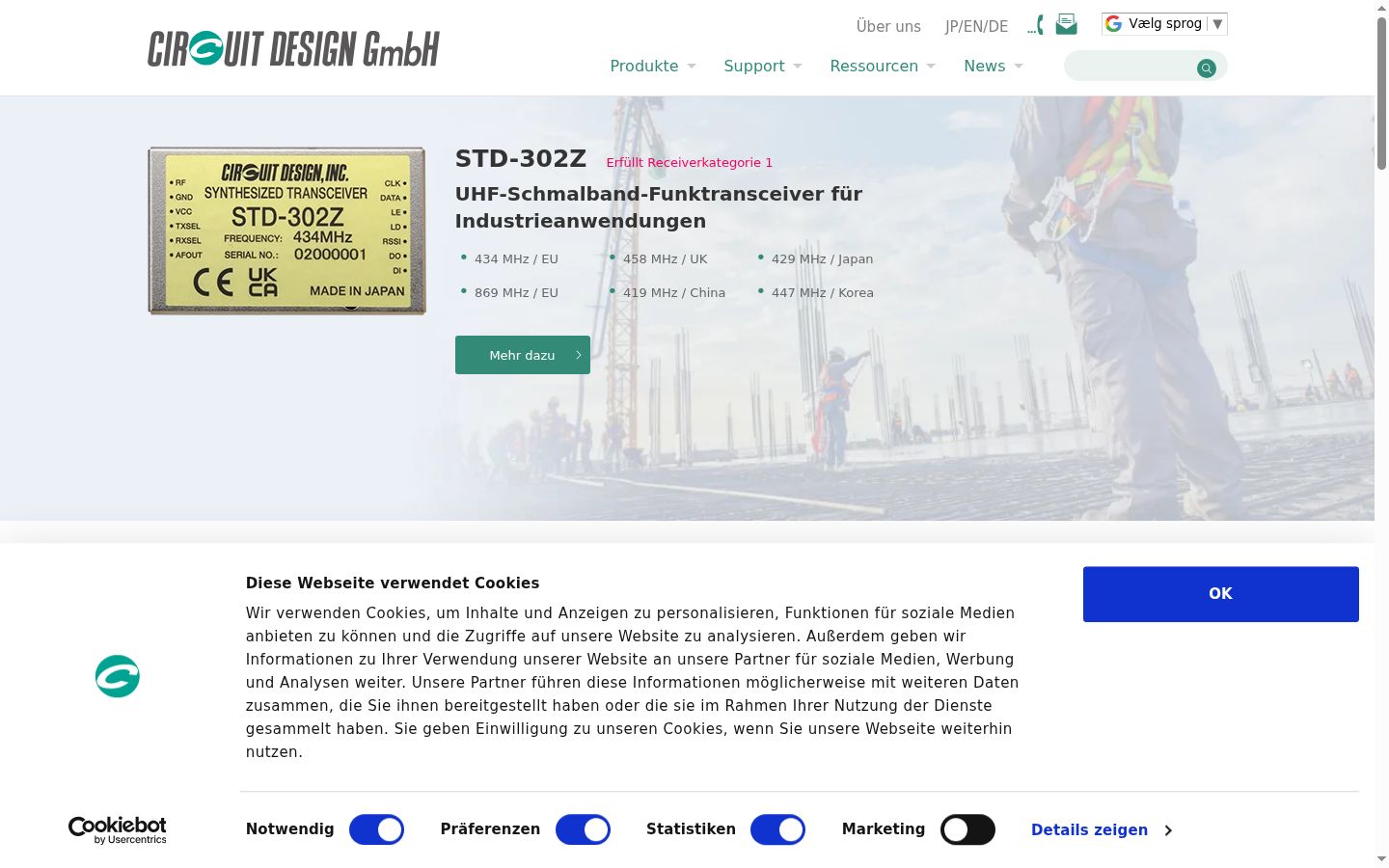 Snímek obrazovky baneru souhlasu zobrazeného před jakoukoli interakcí