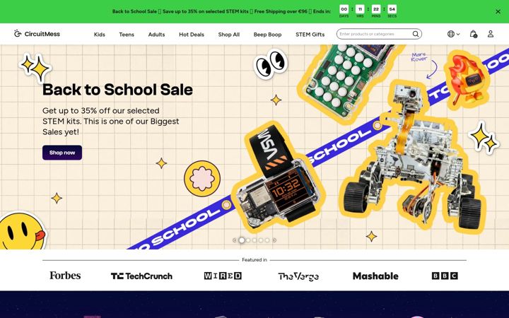 Screenshot of circuitmess.com