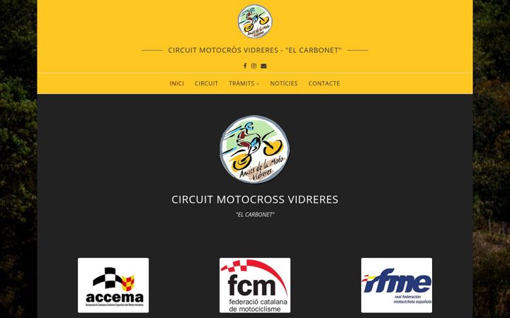 Screenshot of circuitmotocrossvidreres.com