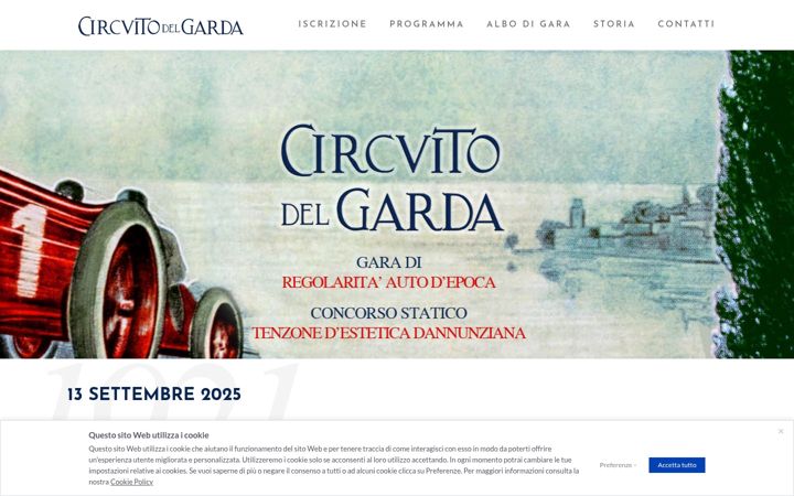 Screenshot of circuitodelgarda.it