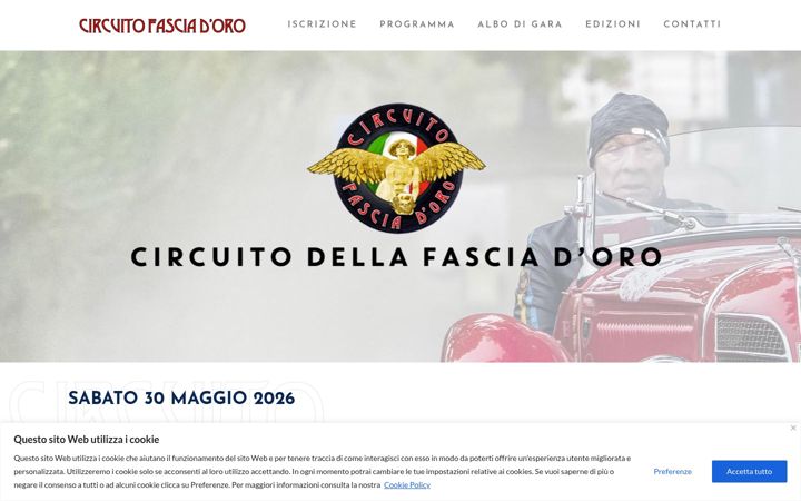 Screenshot of circuitofasciadoro.it