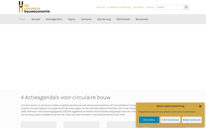 Екранна снимка на circulairebouweconomie.nl