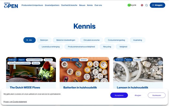 Екранна снимка на circulairekennis.nl