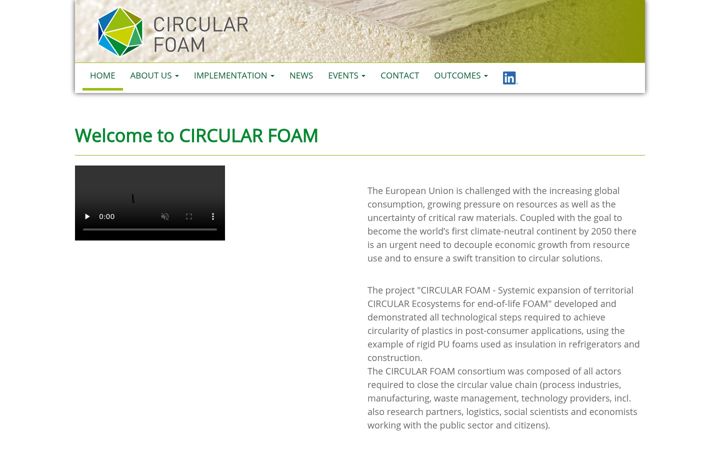 Screenshot ta' circular-foam.eu